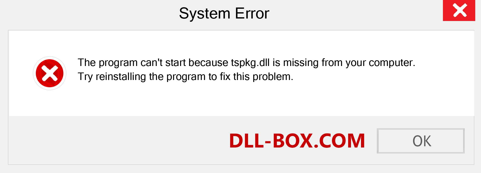  tspkg.dll file is missing?. Download for Windows 7, 8, 10 - Fix  tspkg dll Missing Error on Windows, photos, images